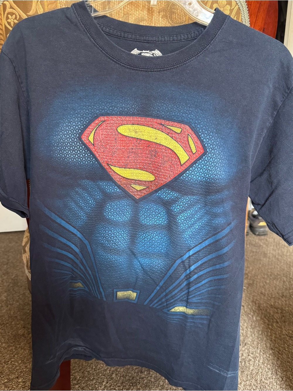 DC Comics Navy Boys Superman Shield Graphic Tee